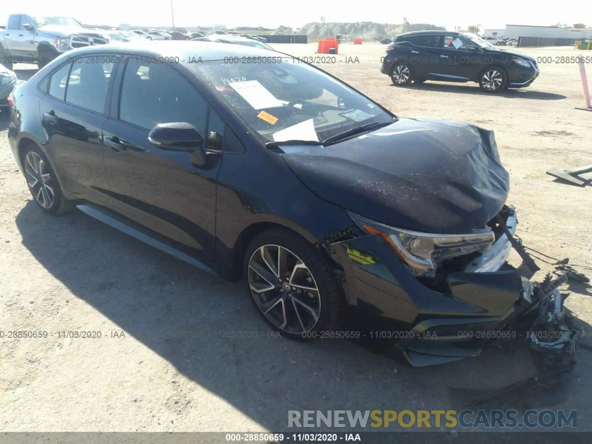 1 Photograph of a damaged car JTDS4RCE7LJ036288 TOYOTA COROLLA 2020