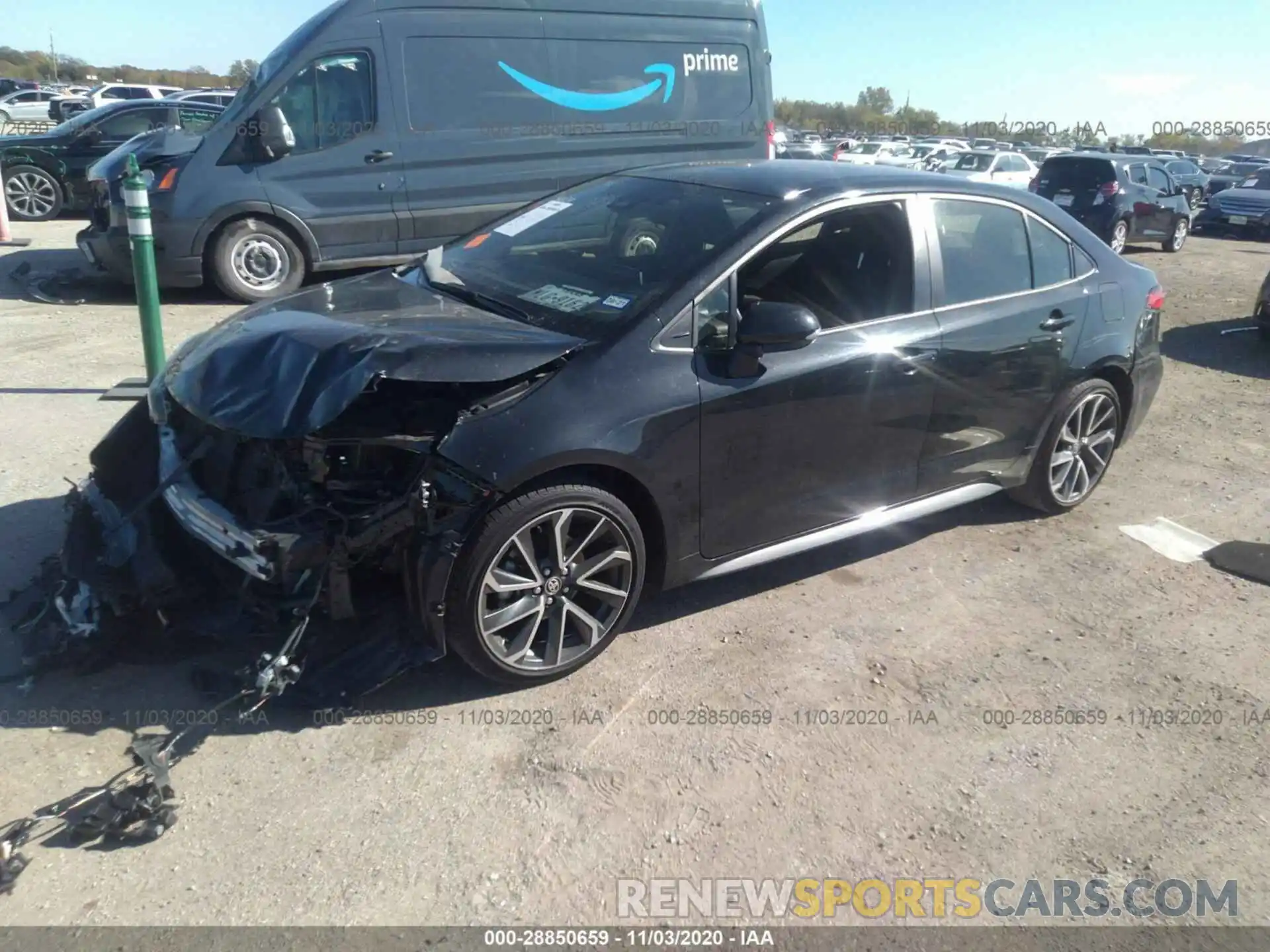 2 Photograph of a damaged car JTDS4RCE7LJ036288 TOYOTA COROLLA 2020