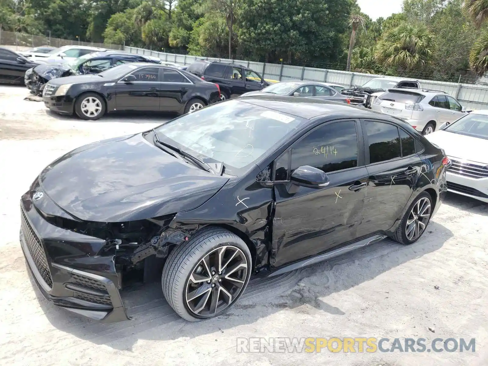 2 Photograph of a damaged car JTDS4RCE7LJ037831 TOYOTA COROLLA 2020