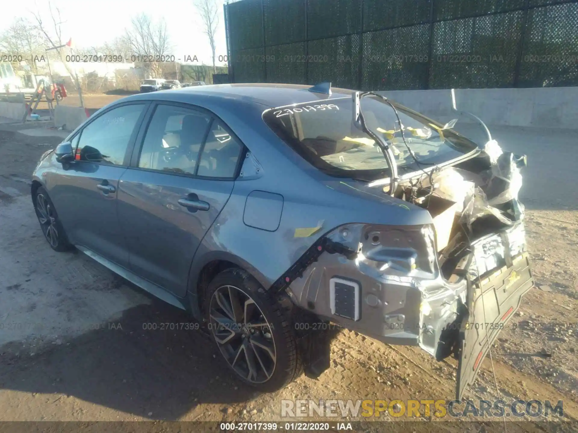 3 Photograph of a damaged car JTDS4RCE7LJ037862 TOYOTA COROLLA 2020