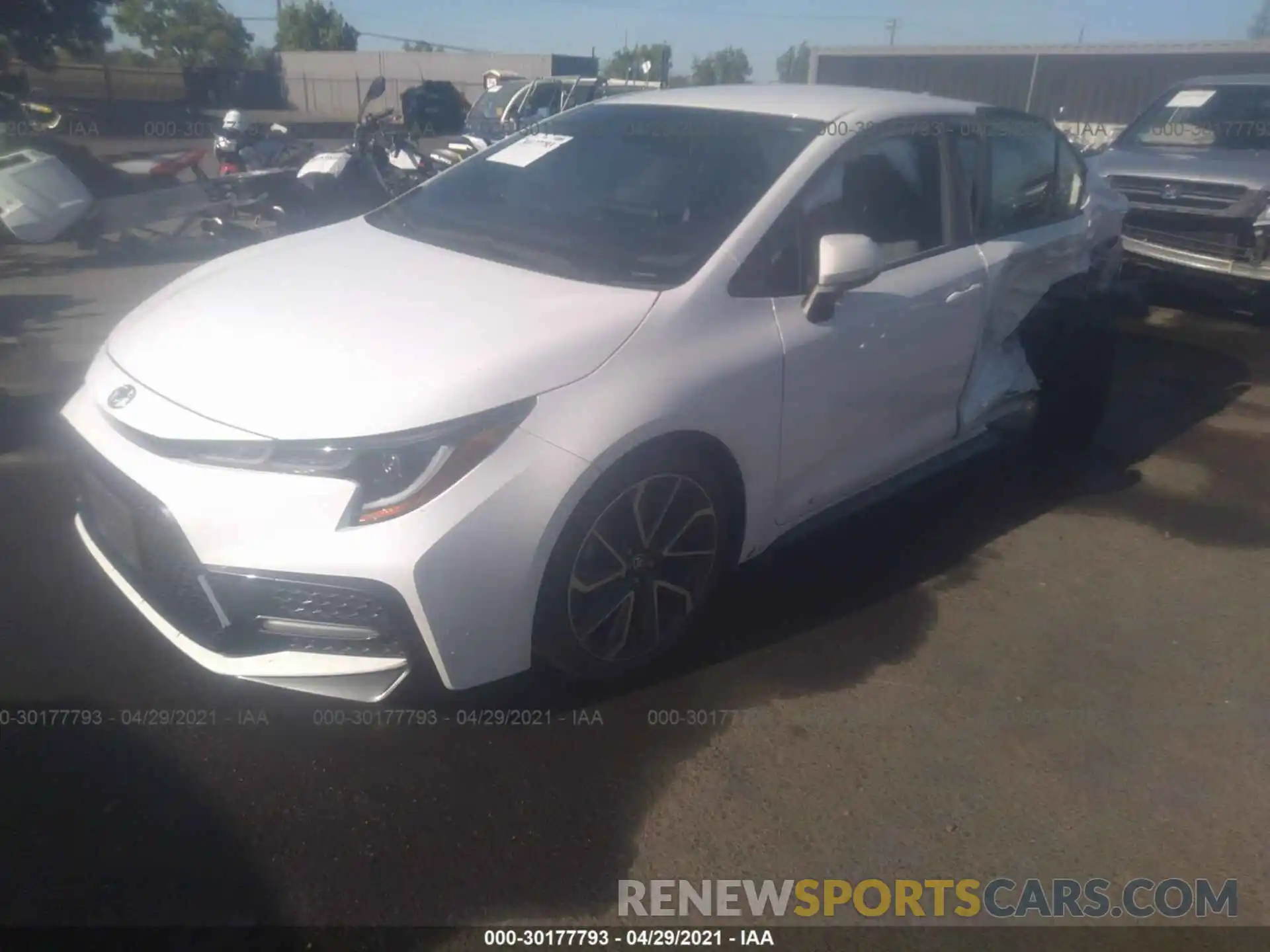 2 Photograph of a damaged car JTDS4RCE7LJ037957 TOYOTA COROLLA 2020