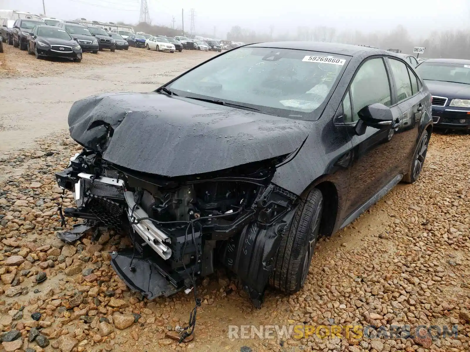 2 Photograph of a damaged car JTDS4RCE7LJ039921 TOYOTA COROLLA 2020