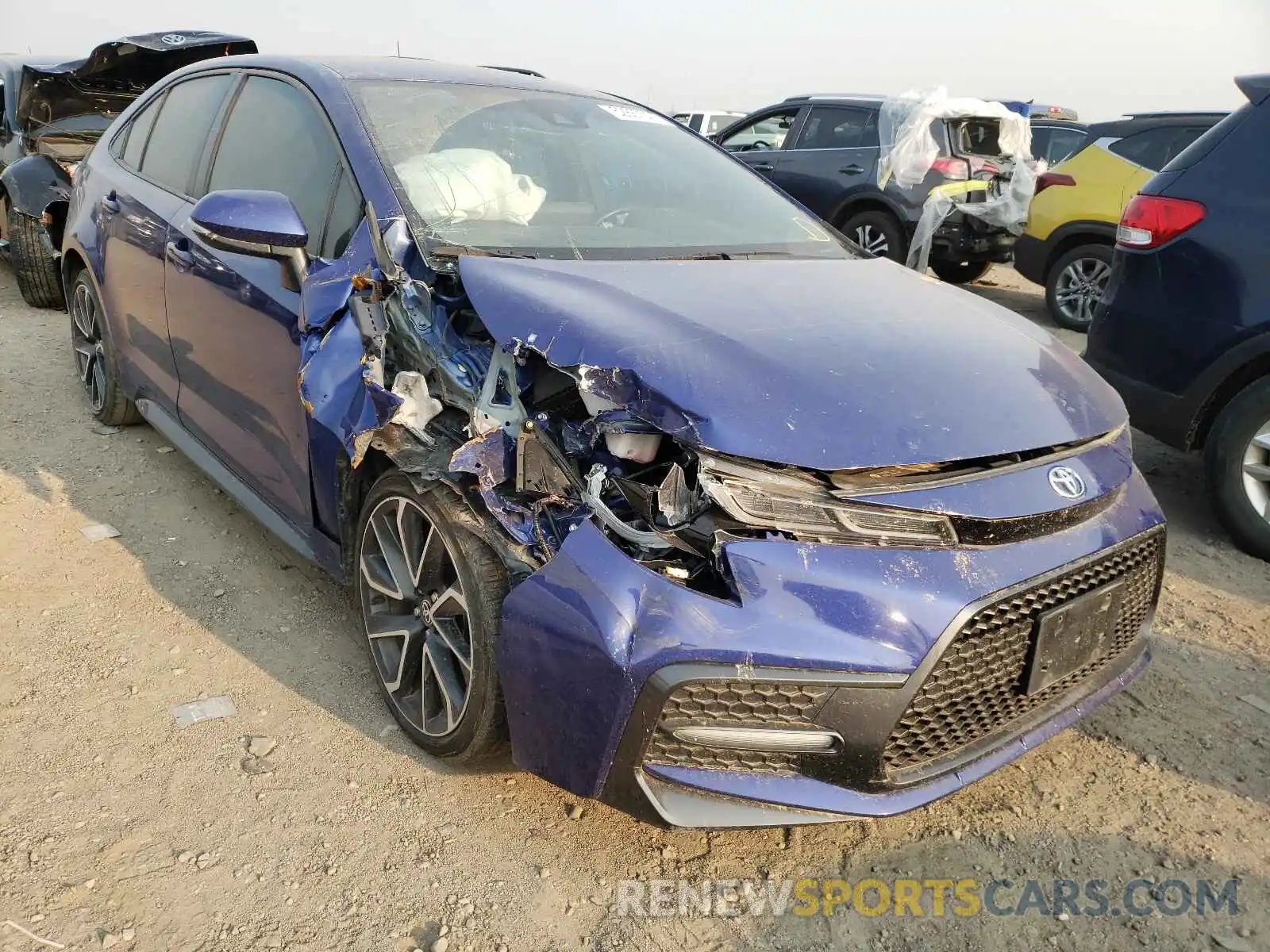 1 Photograph of a damaged car JTDS4RCE7LJ040650 TOYOTA COROLLA 2020