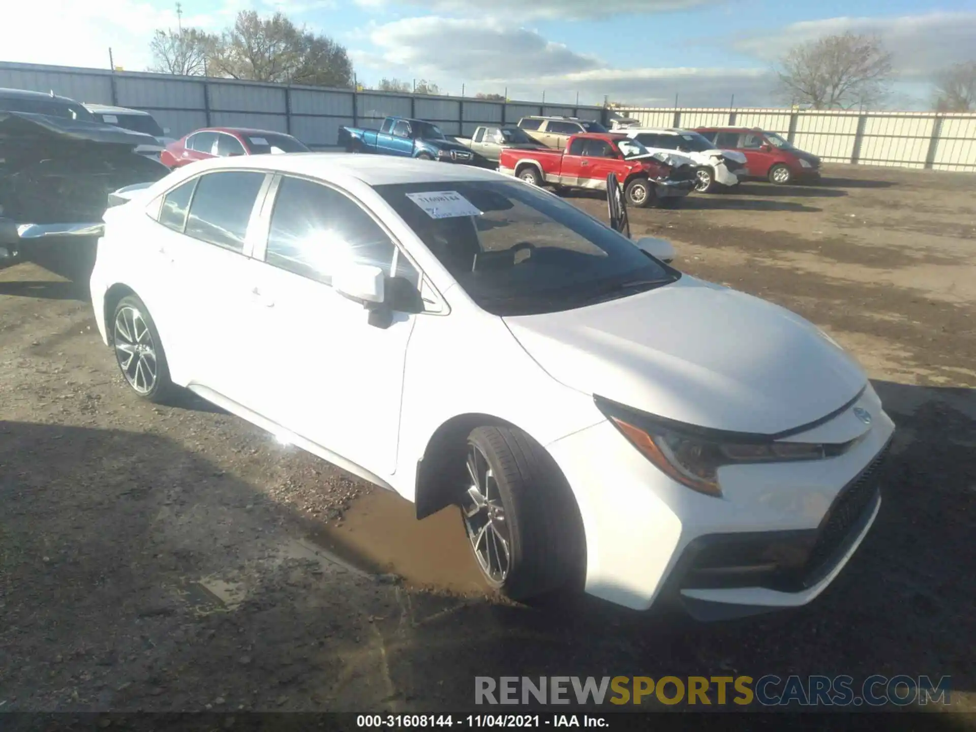 1 Photograph of a damaged car JTDS4RCE7LJ040731 TOYOTA COROLLA 2020