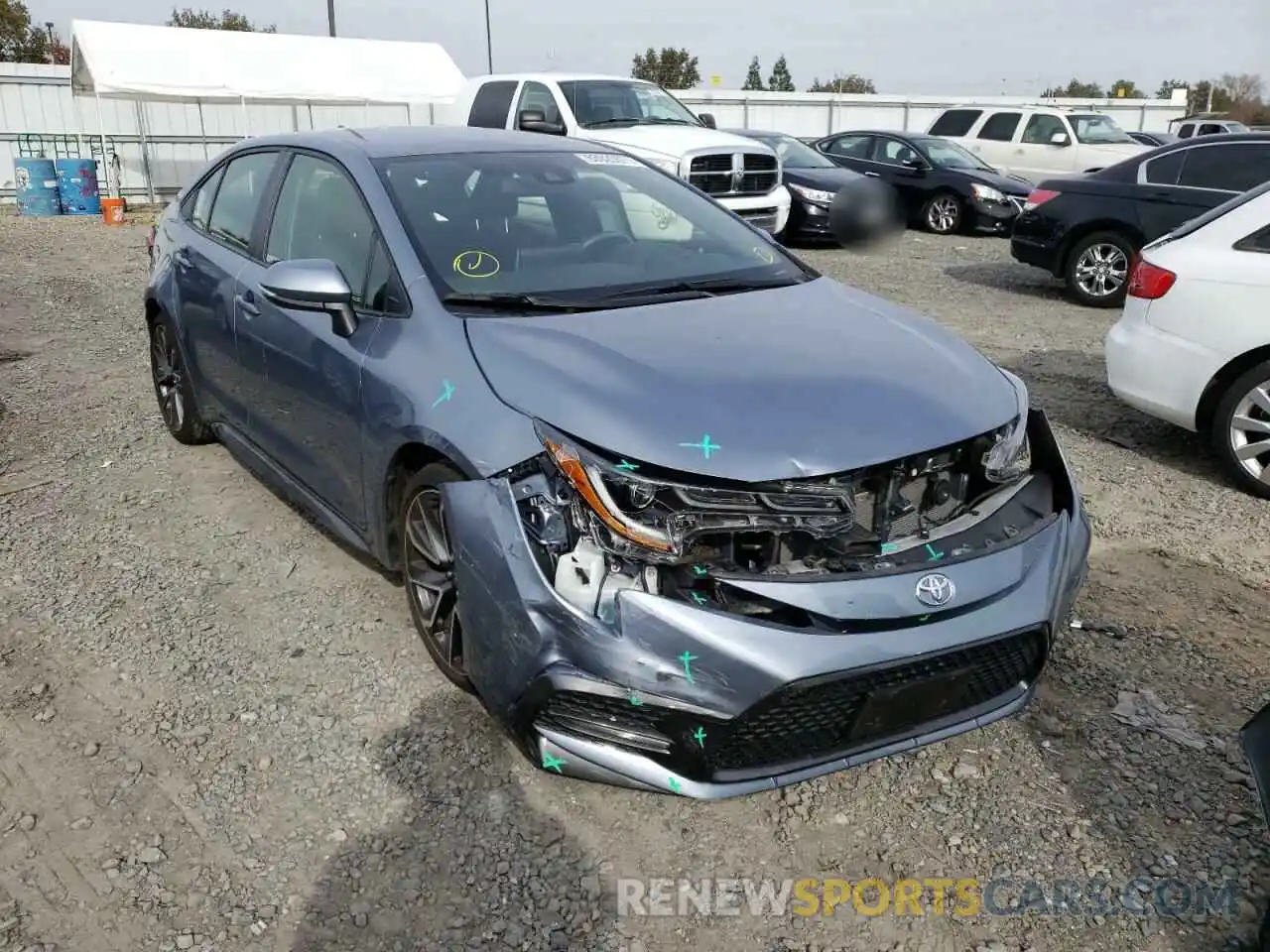 1 Photograph of a damaged car JTDS4RCE7LJ042592 TOYOTA COROLLA 2020