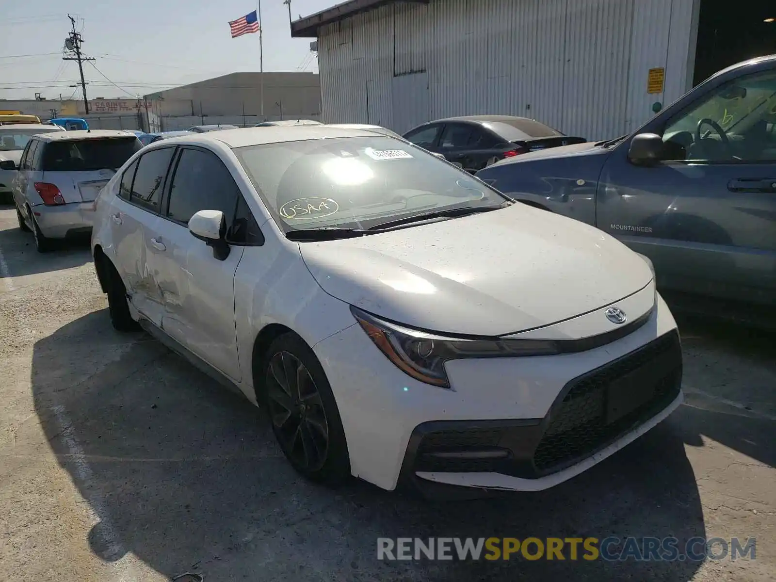 1 Photograph of a damaged car JTDS4RCE7LJ043791 TOYOTA COROLLA 2020