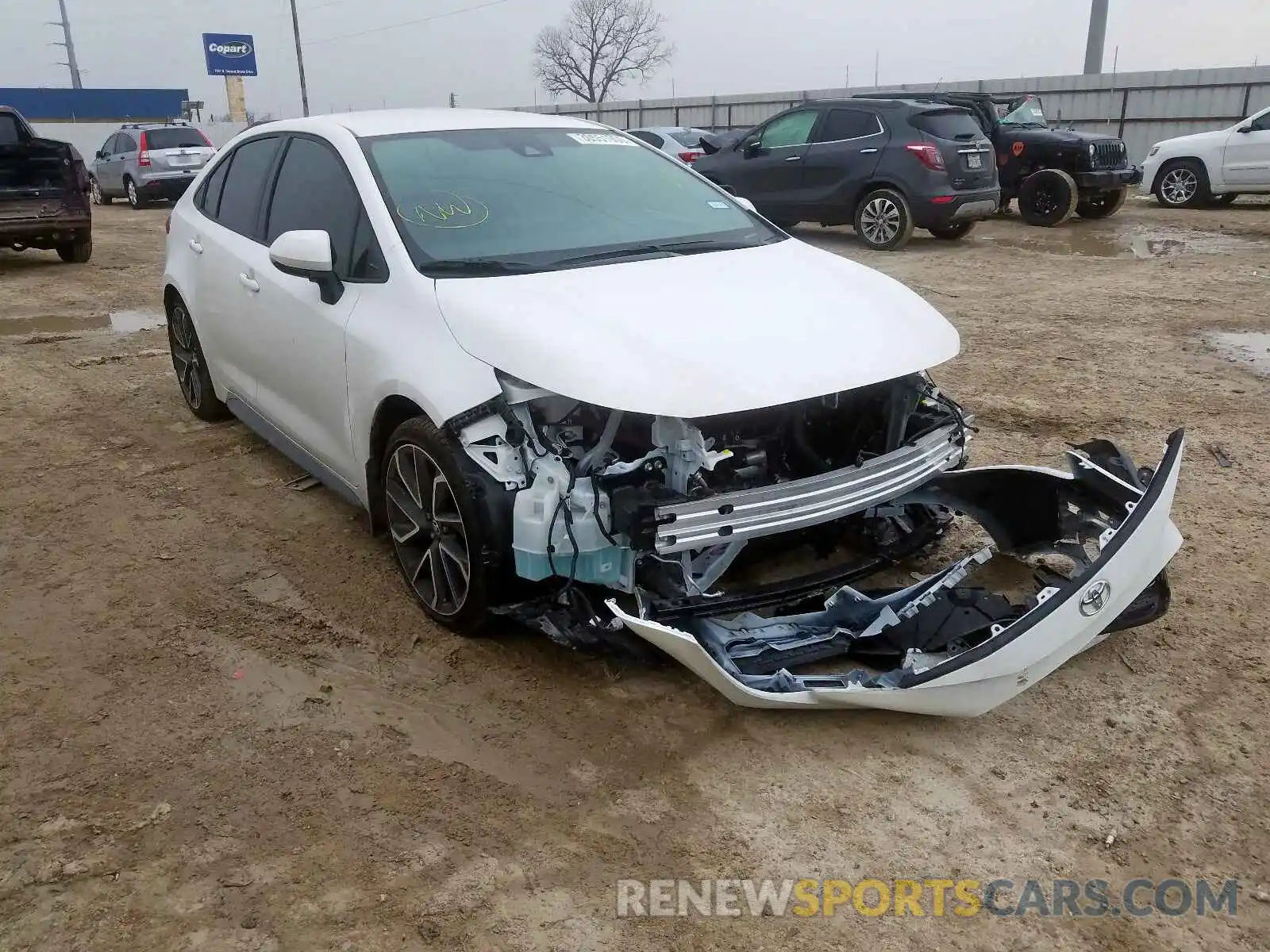 1 Photograph of a damaged car JTDS4RCE7LJ044407 TOYOTA COROLLA 2020