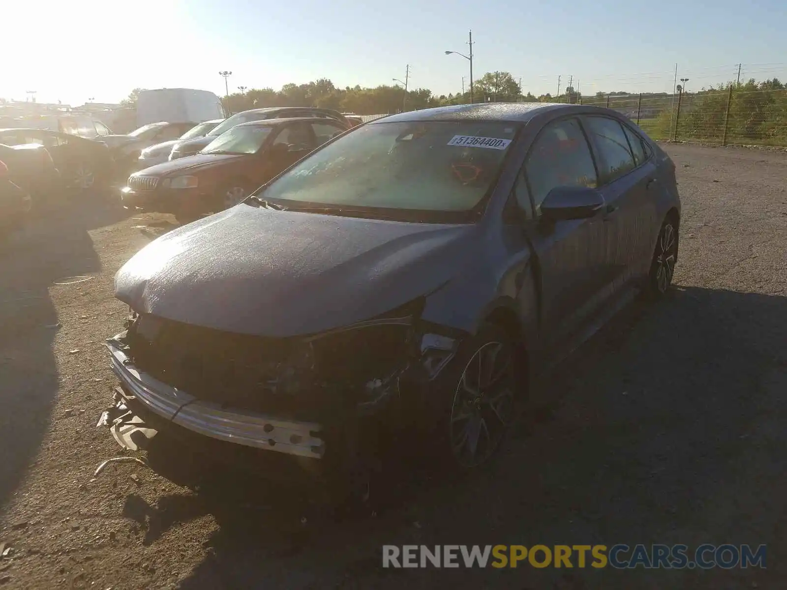 2 Photograph of a damaged car JTDS4RCE7LJ045346 TOYOTA COROLLA 2020