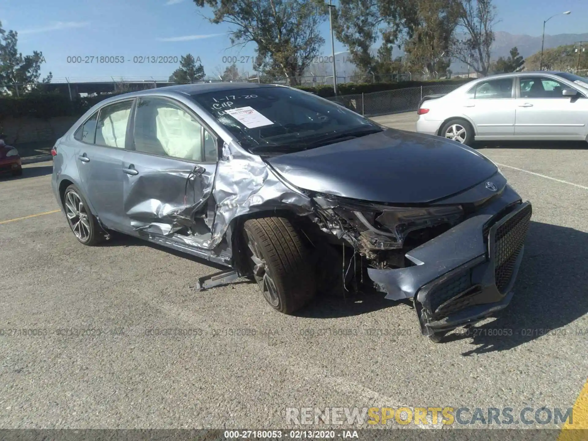 1 Photograph of a damaged car JTDS4RCE7LJ047307 TOYOTA COROLLA 2020