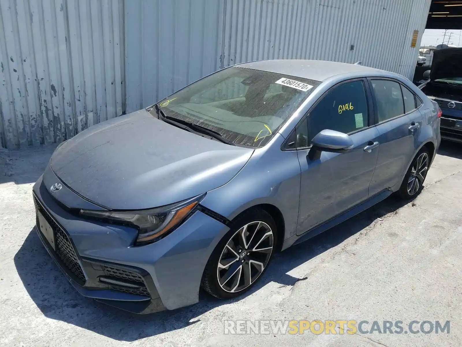 2 Photograph of a damaged car JTDS4RCE7LJ047680 TOYOTA COROLLA 2020