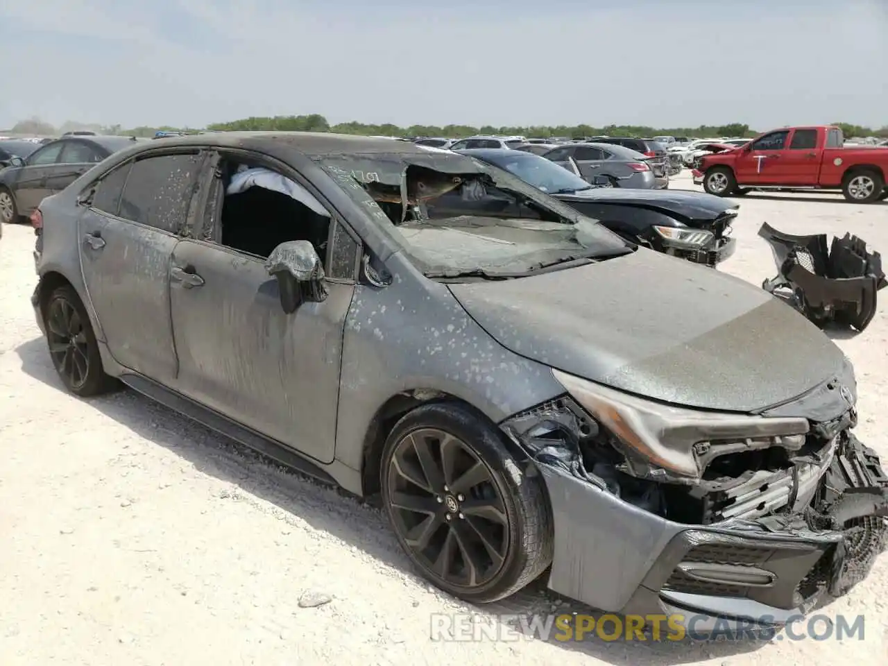 1 Photograph of a damaged car JTDS4RCE7LJ051311 TOYOTA COROLLA 2020