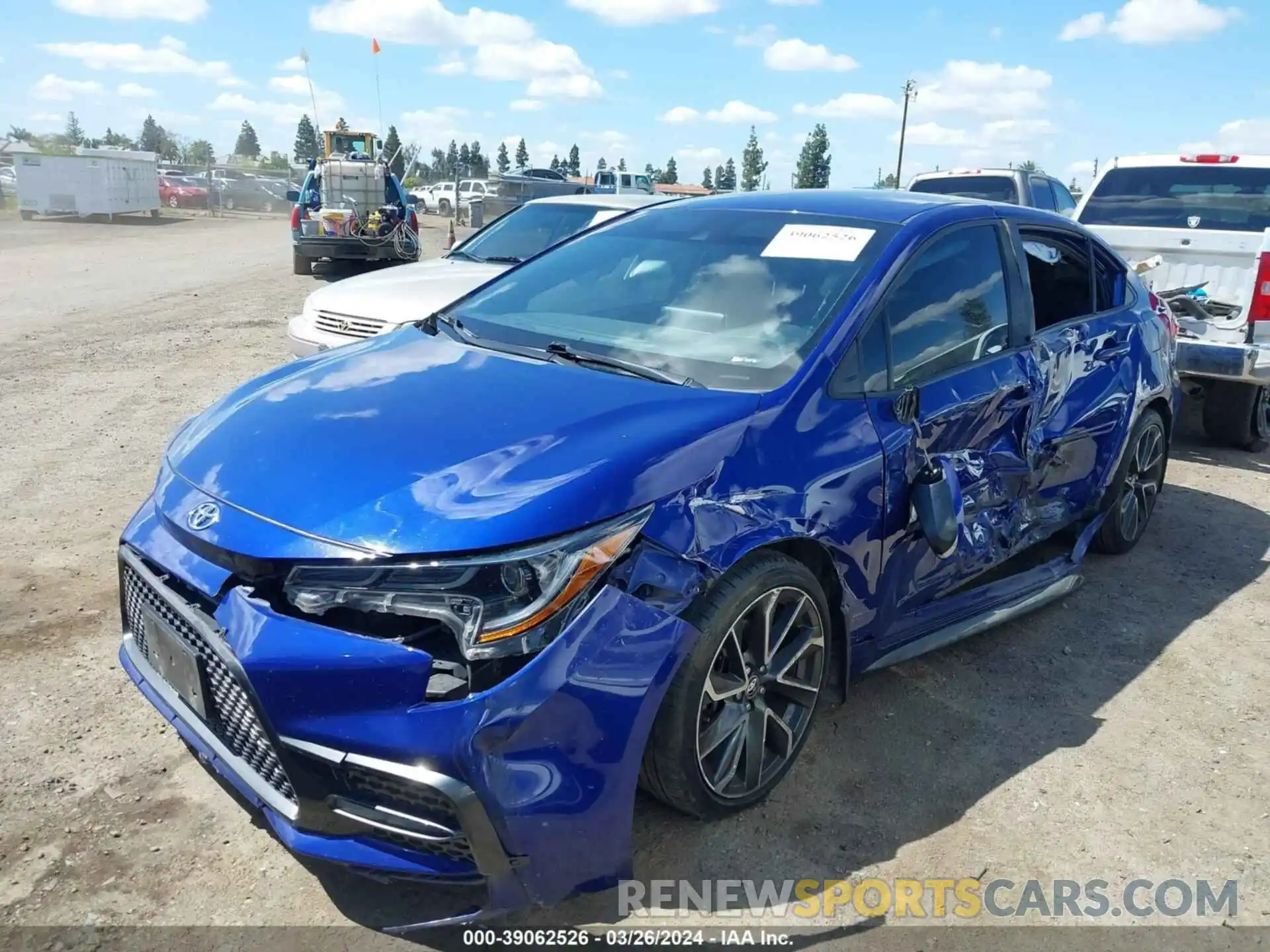 2 Photograph of a damaged car JTDS4RCE7LJ051471 TOYOTA COROLLA 2020