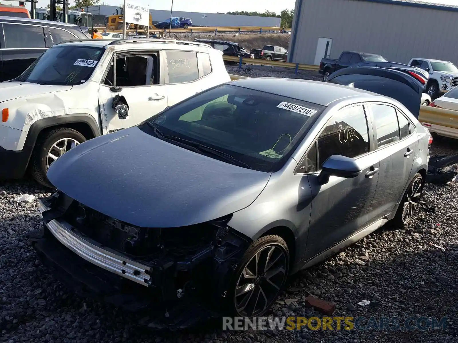 2 Photograph of a damaged car JTDS4RCE8LJ000707 TOYOTA COROLLA 2020