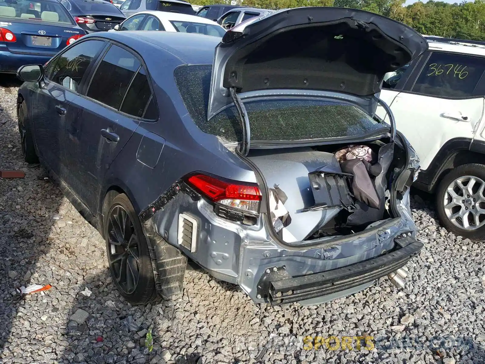 3 Photograph of a damaged car JTDS4RCE8LJ000707 TOYOTA COROLLA 2020