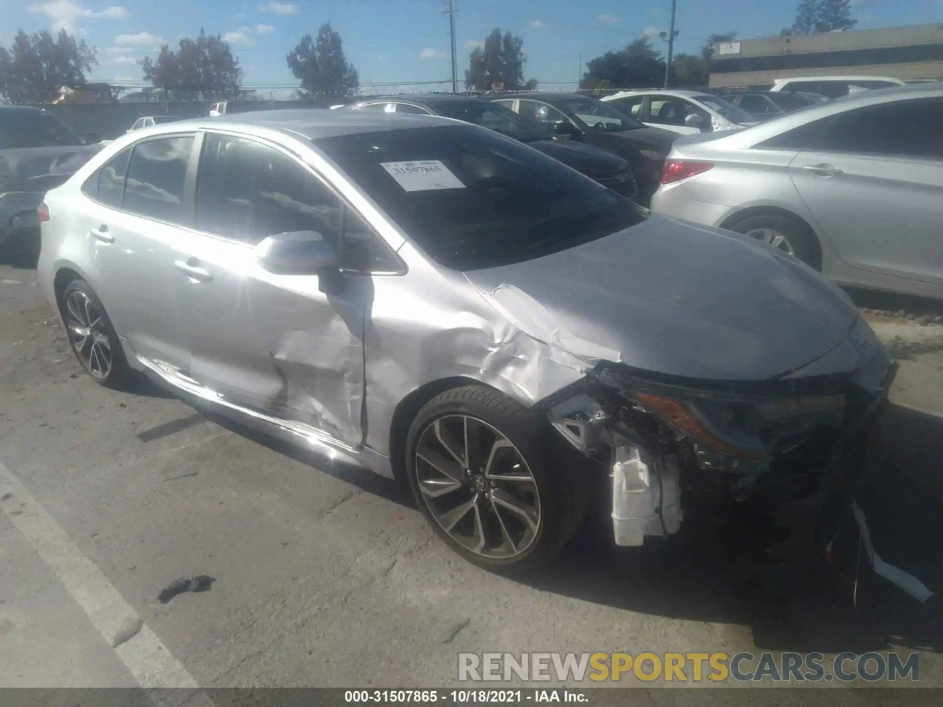 1 Photograph of a damaged car JTDS4RCE8LJ000934 TOYOTA COROLLA 2020