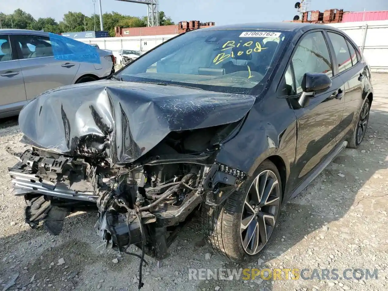 2 Photograph of a damaged car JTDS4RCE8LJ001680 TOYOTA COROLLA 2020