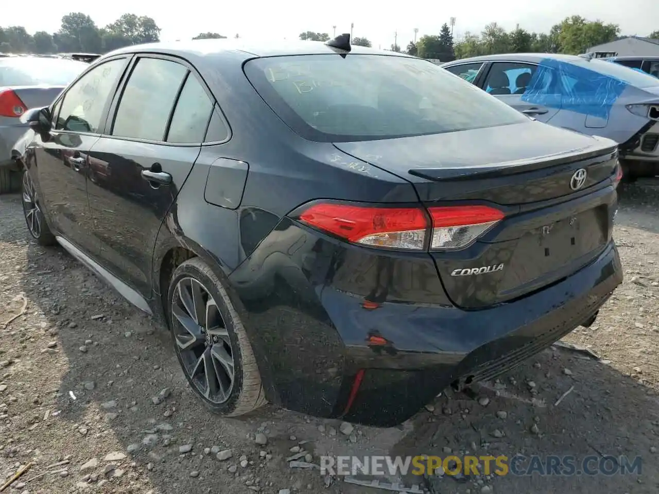 3 Photograph of a damaged car JTDS4RCE8LJ001680 TOYOTA COROLLA 2020