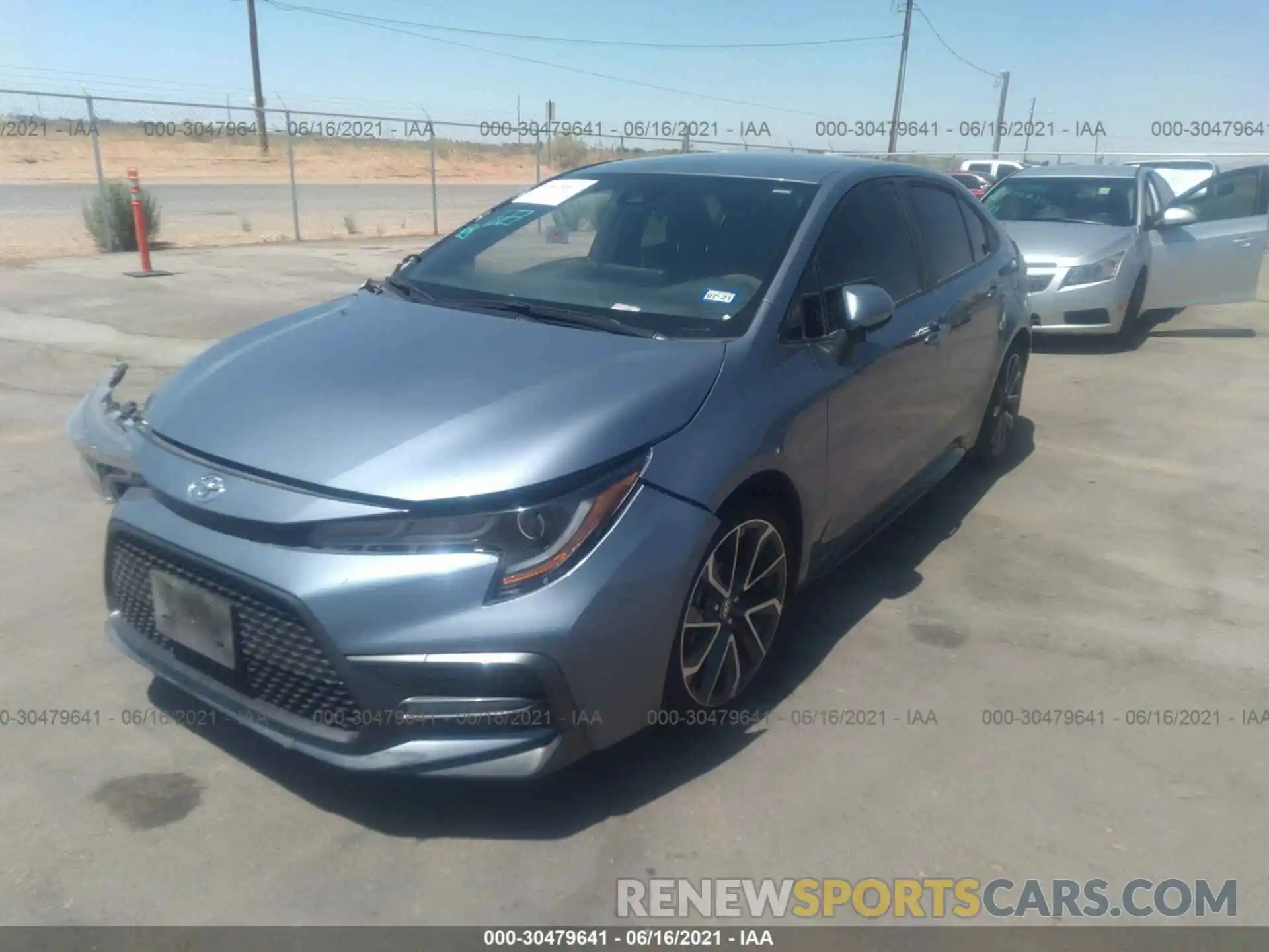 2 Photograph of a damaged car JTDS4RCE8LJ001792 TOYOTA COROLLA 2020