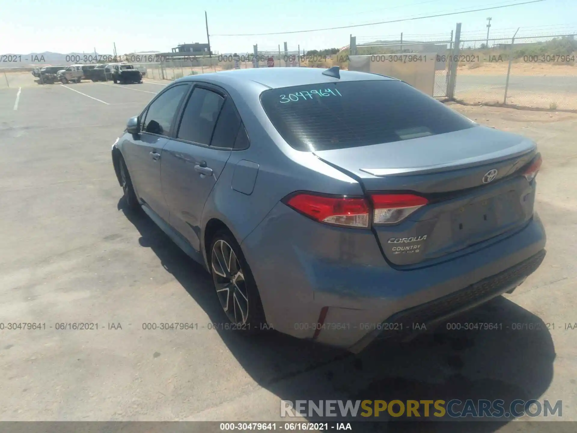 3 Photograph of a damaged car JTDS4RCE8LJ001792 TOYOTA COROLLA 2020