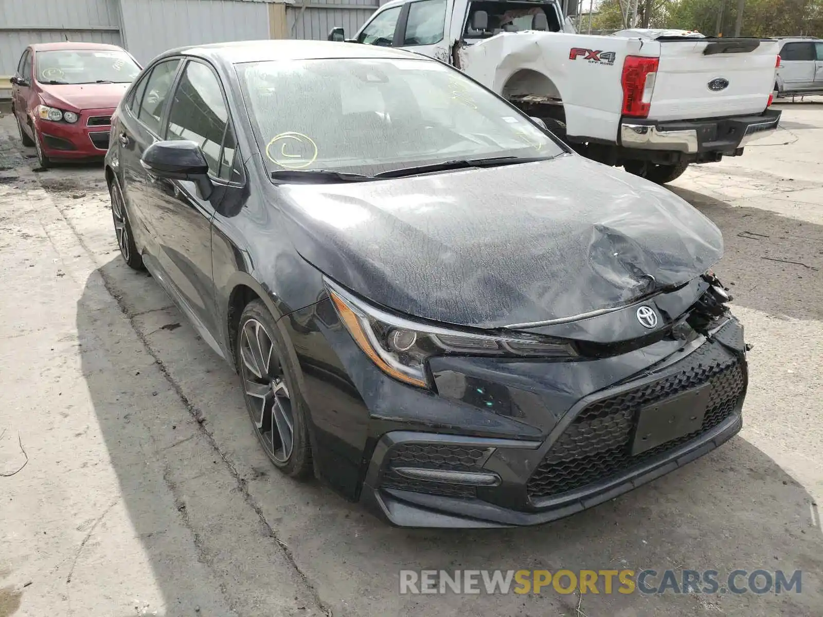 1 Photograph of a damaged car JTDS4RCE8LJ002327 TOYOTA COROLLA 2020