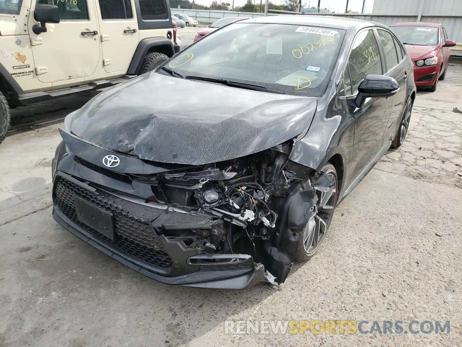 2 Photograph of a damaged car JTDS4RCE8LJ002327 TOYOTA COROLLA 2020