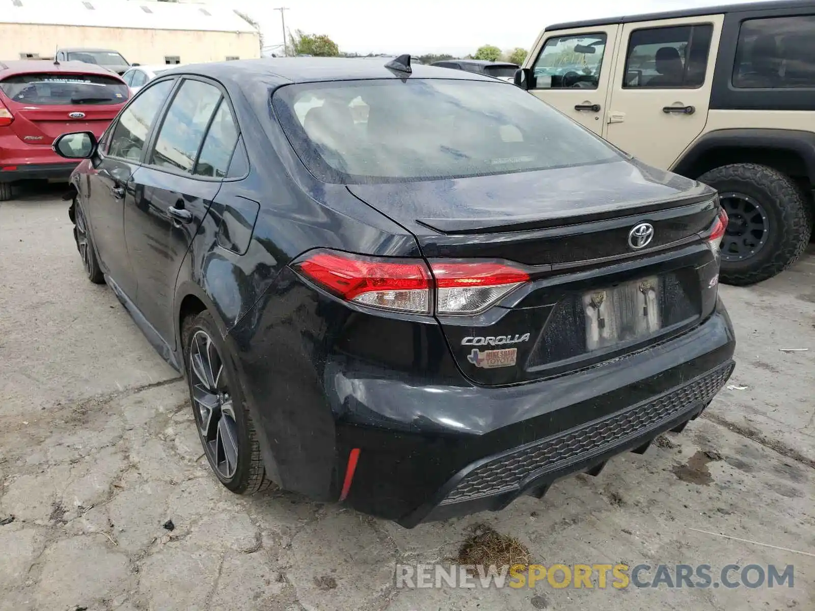 3 Photograph of a damaged car JTDS4RCE8LJ002327 TOYOTA COROLLA 2020