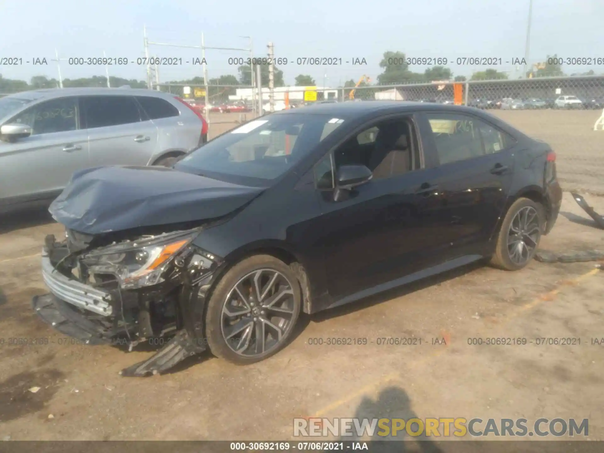 2 Photograph of a damaged car JTDS4RCE8LJ002893 TOYOTA COROLLA 2020