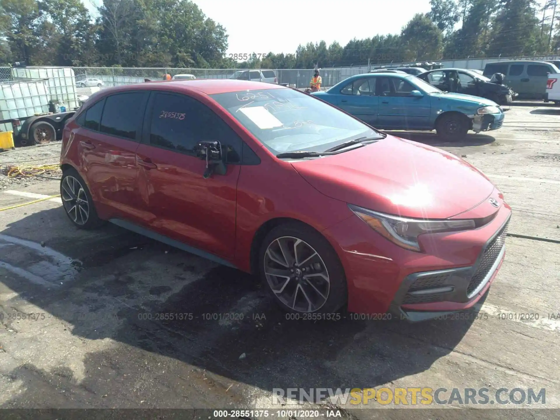 1 Photograph of a damaged car JTDS4RCE8LJ003834 TOYOTA COROLLA 2020