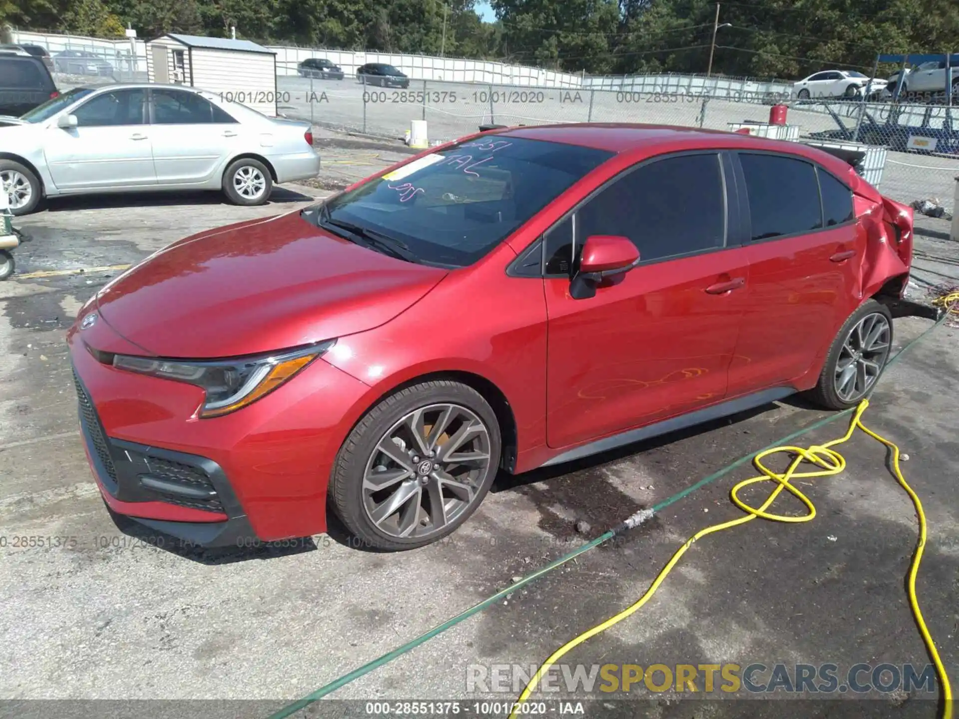 2 Photograph of a damaged car JTDS4RCE8LJ003834 TOYOTA COROLLA 2020