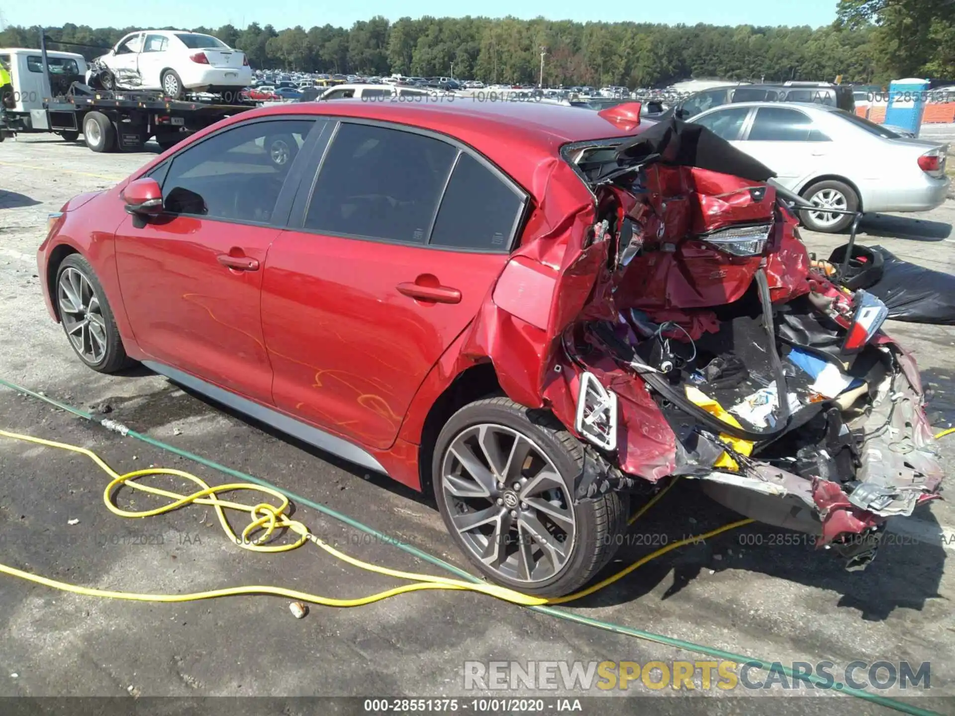 3 Photograph of a damaged car JTDS4RCE8LJ003834 TOYOTA COROLLA 2020