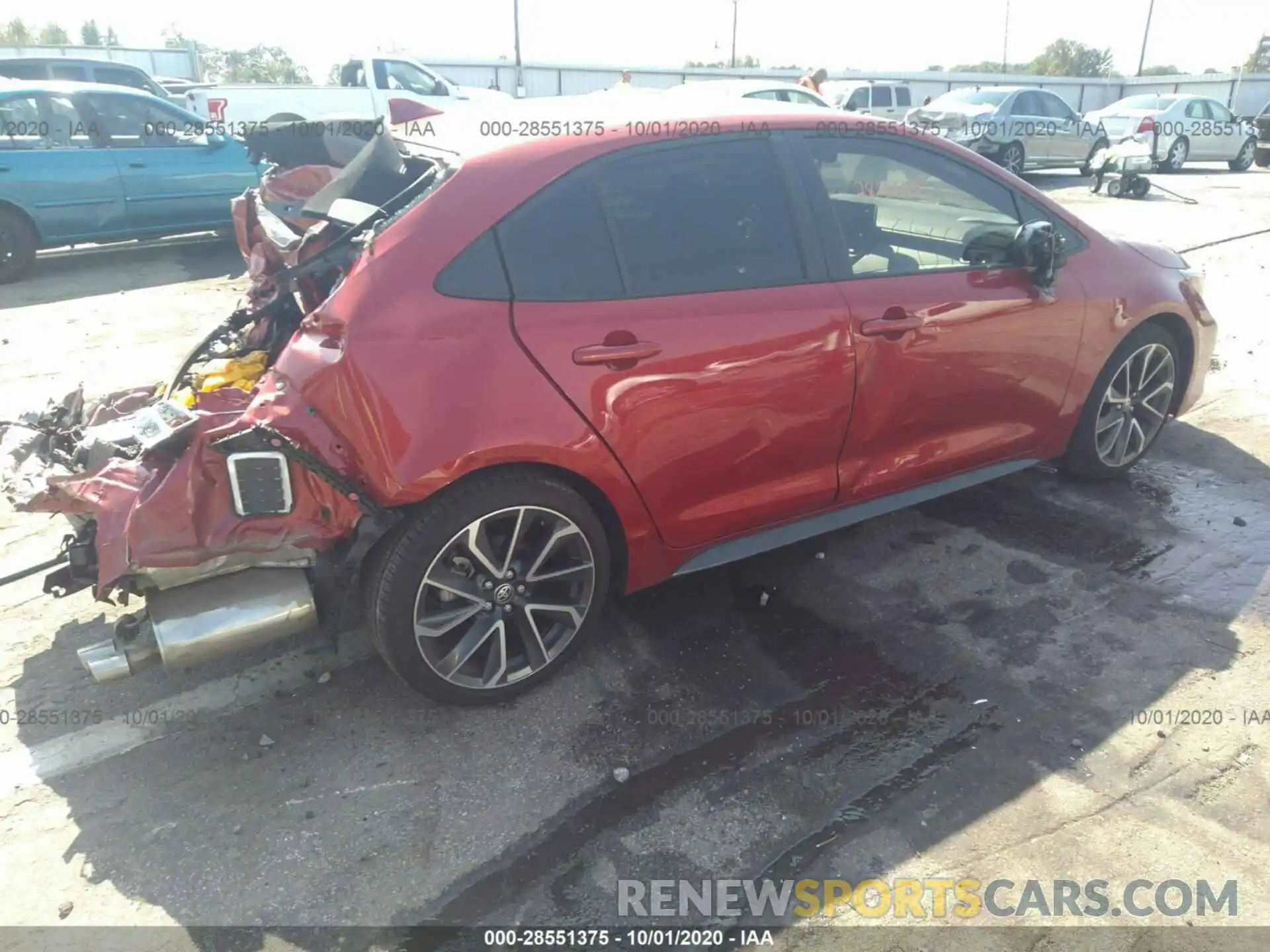 4 Photograph of a damaged car JTDS4RCE8LJ003834 TOYOTA COROLLA 2020