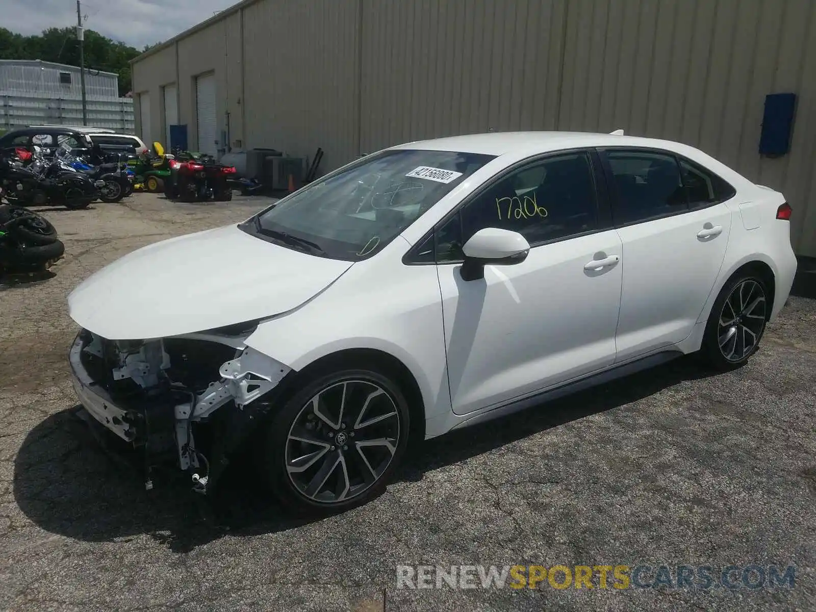 2 Photograph of a damaged car JTDS4RCE8LJ004319 TOYOTA COROLLA 2020