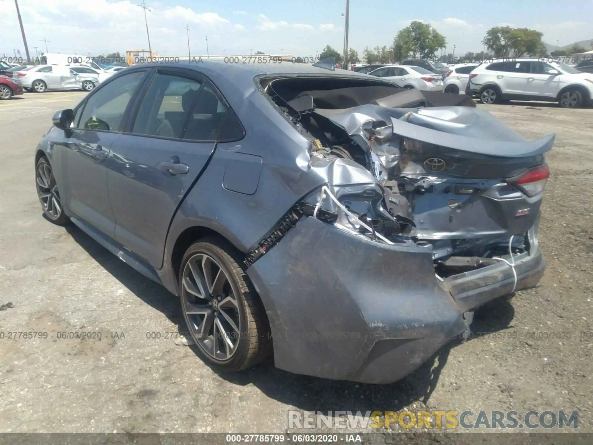 3 Photograph of a damaged car JTDS4RCE8LJ005129 TOYOTA COROLLA 2020