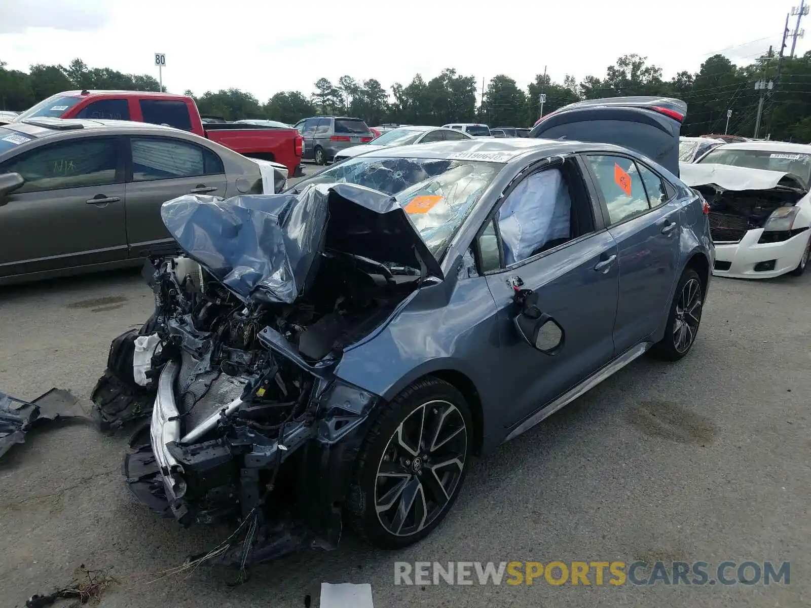 2 Photograph of a damaged car JTDS4RCE8LJ005244 TOYOTA COROLLA 2020