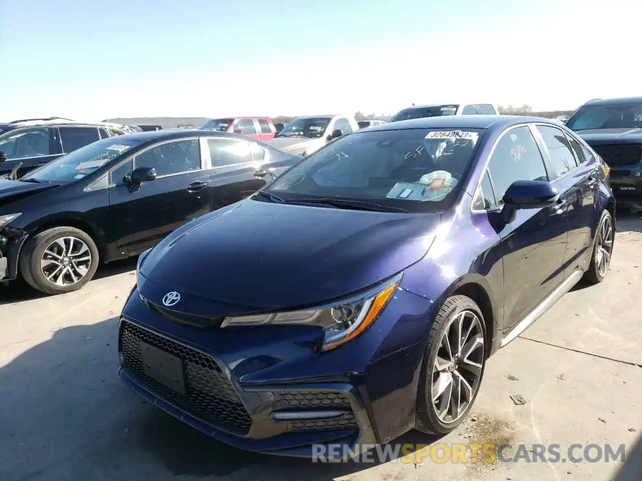 2 Photograph of a damaged car JTDS4RCE8LJ005258 TOYOTA COROLLA 2020