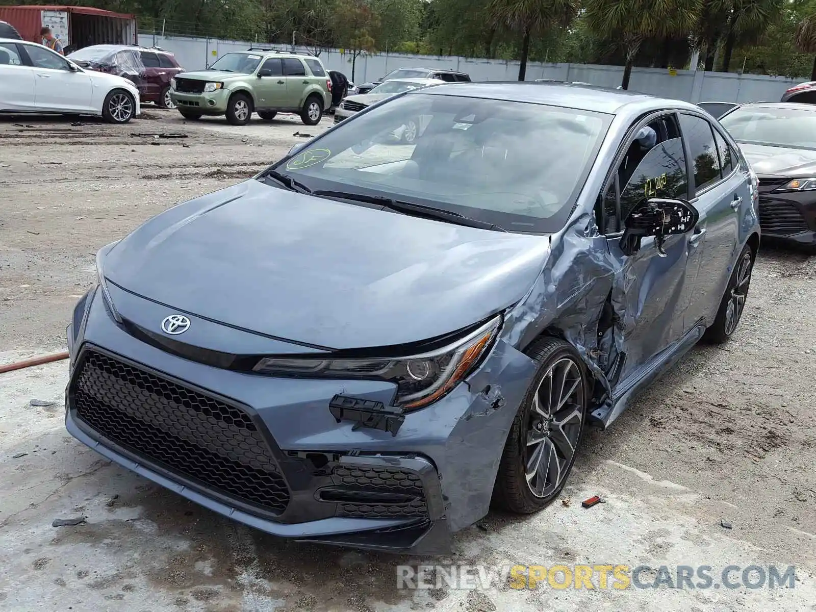 2 Photograph of a damaged car JTDS4RCE8LJ005325 TOYOTA COROLLA 2020