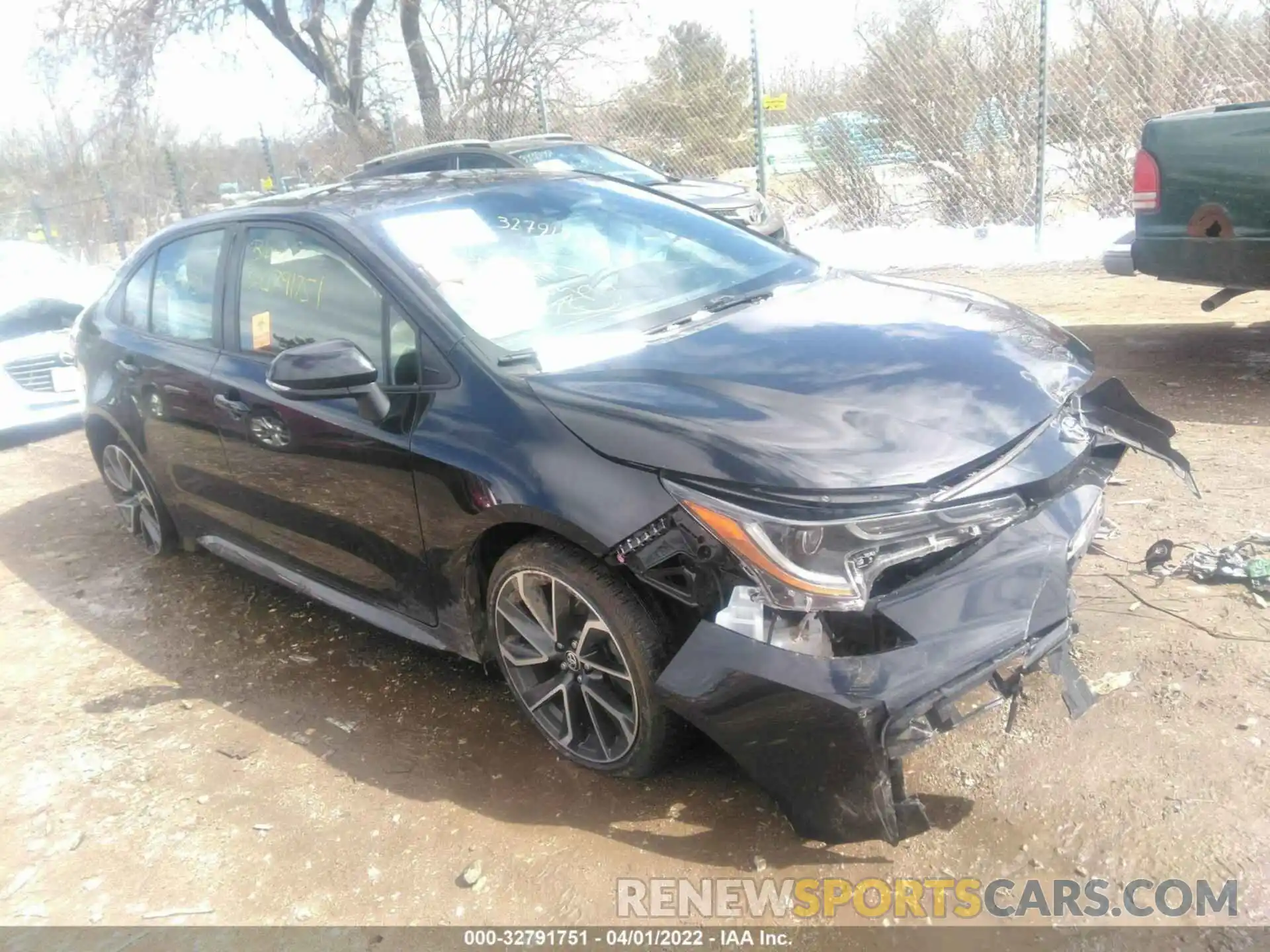 1 Photograph of a damaged car JTDS4RCE8LJ006751 TOYOTA COROLLA 2020