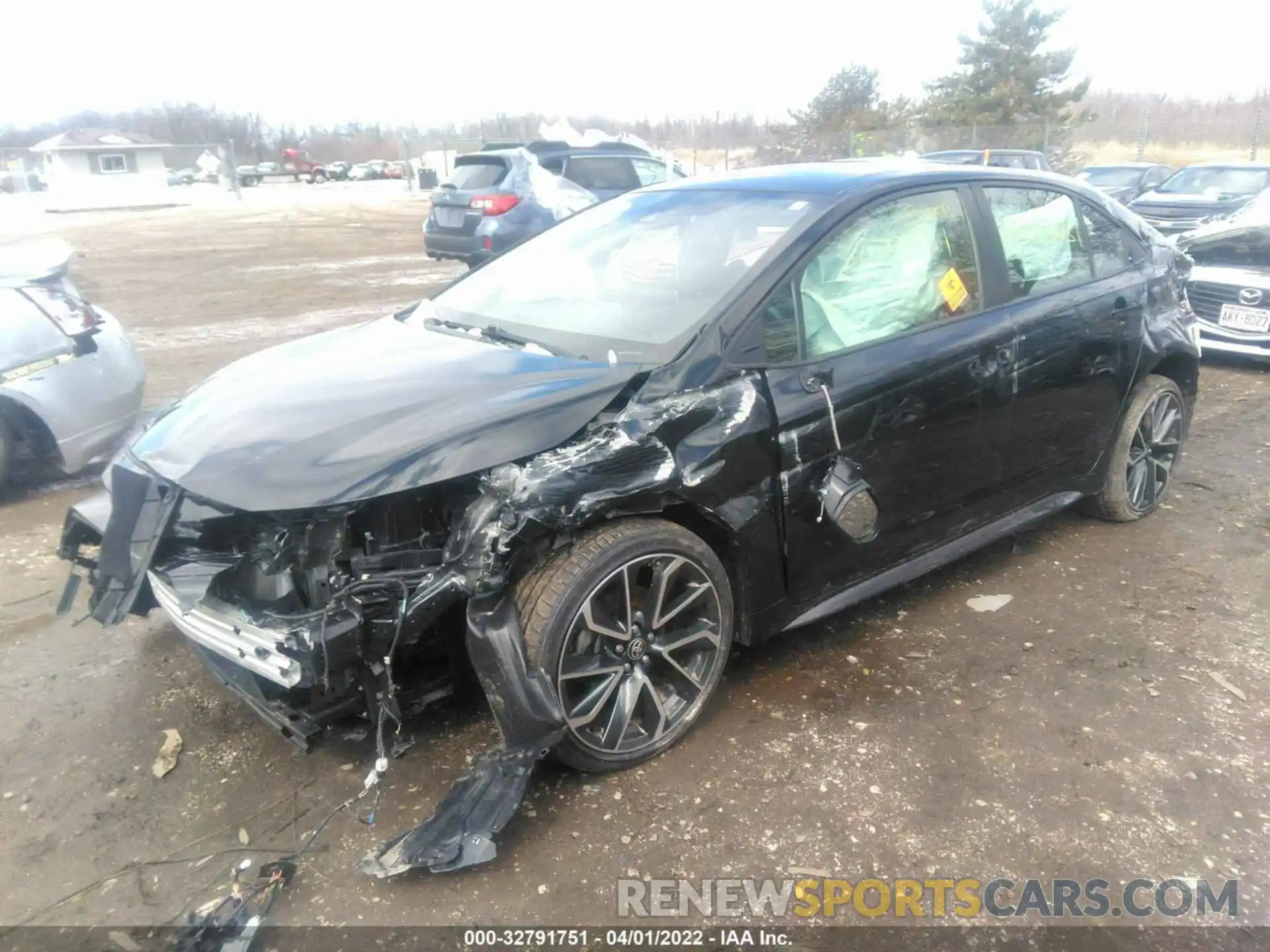 2 Photograph of a damaged car JTDS4RCE8LJ006751 TOYOTA COROLLA 2020