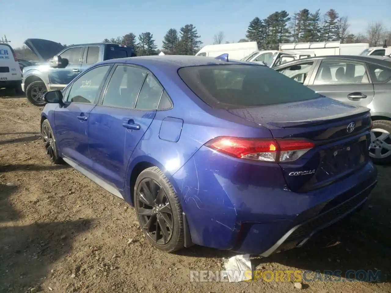 3 Photograph of a damaged car JTDS4RCE8LJ007236 TOYOTA COROLLA 2020