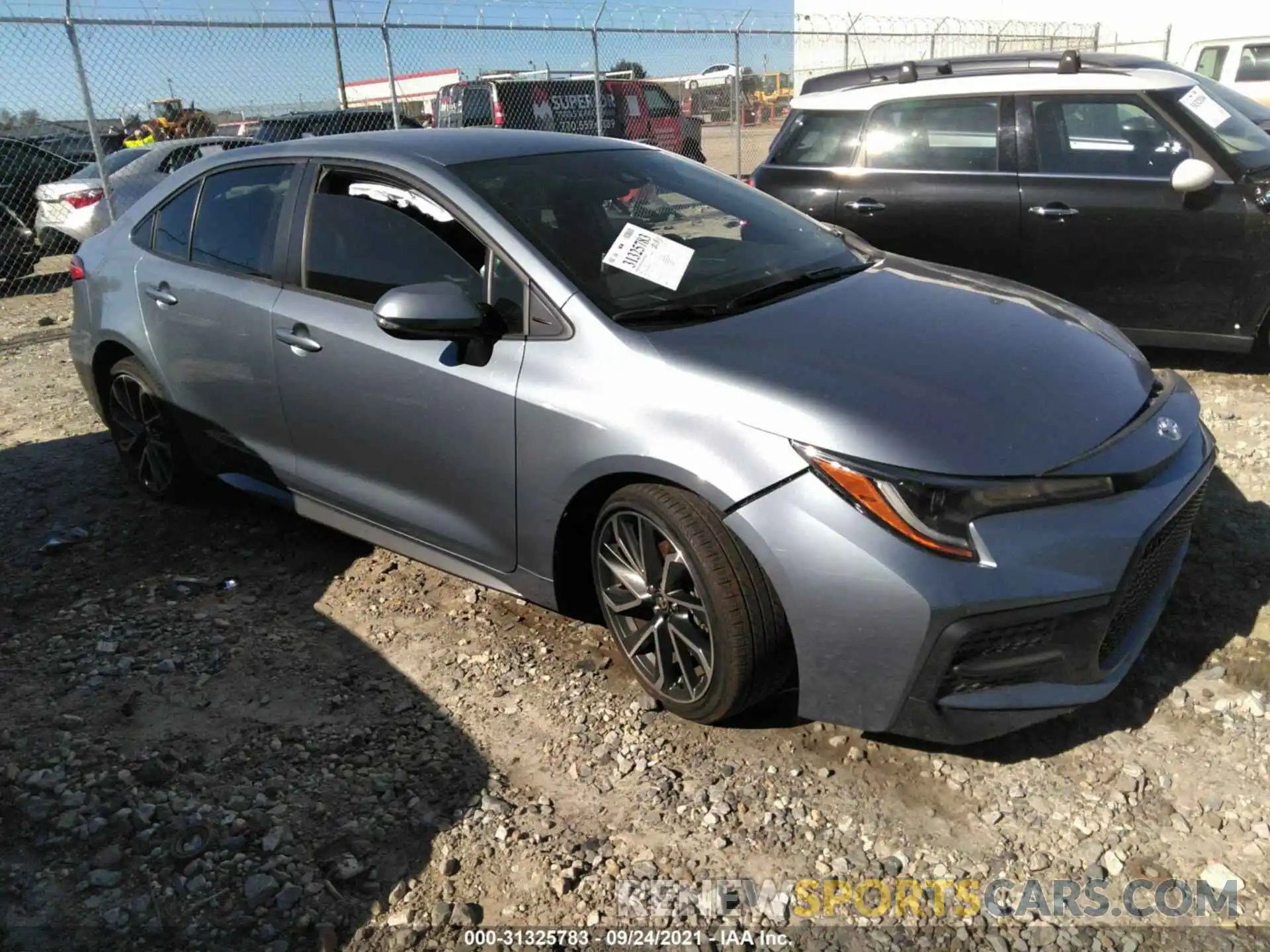 1 Photograph of a damaged car JTDS4RCE8LJ010525 TOYOTA COROLLA 2020