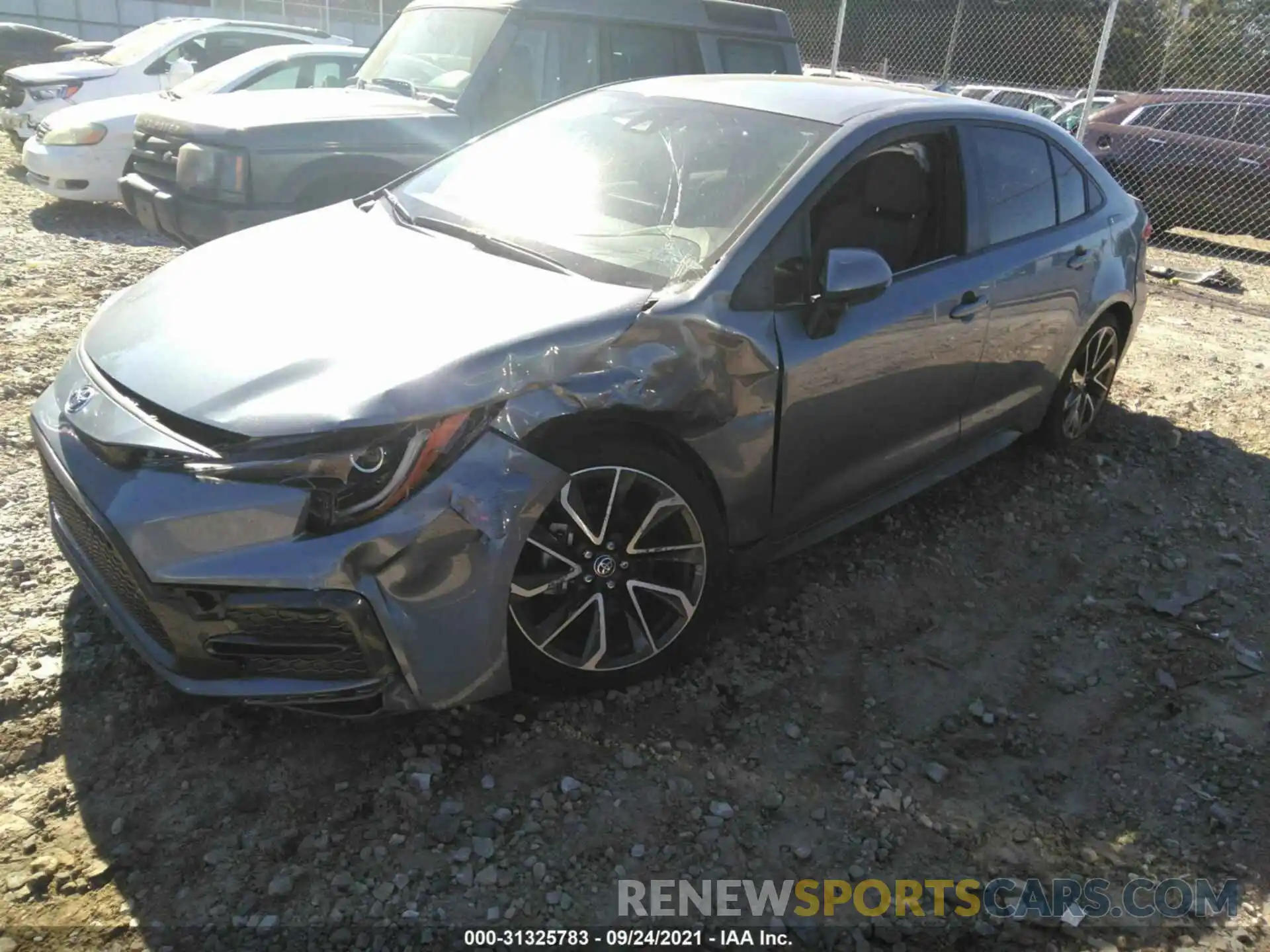 2 Photograph of a damaged car JTDS4RCE8LJ010525 TOYOTA COROLLA 2020