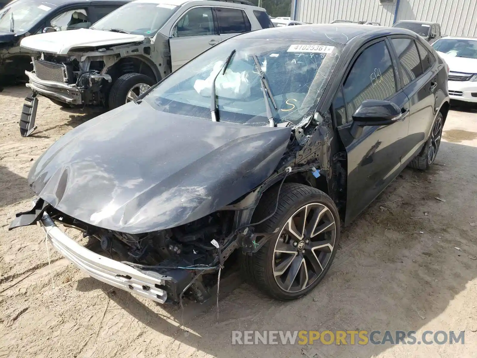 2 Photograph of a damaged car JTDS4RCE8LJ011044 TOYOTA COROLLA 2020