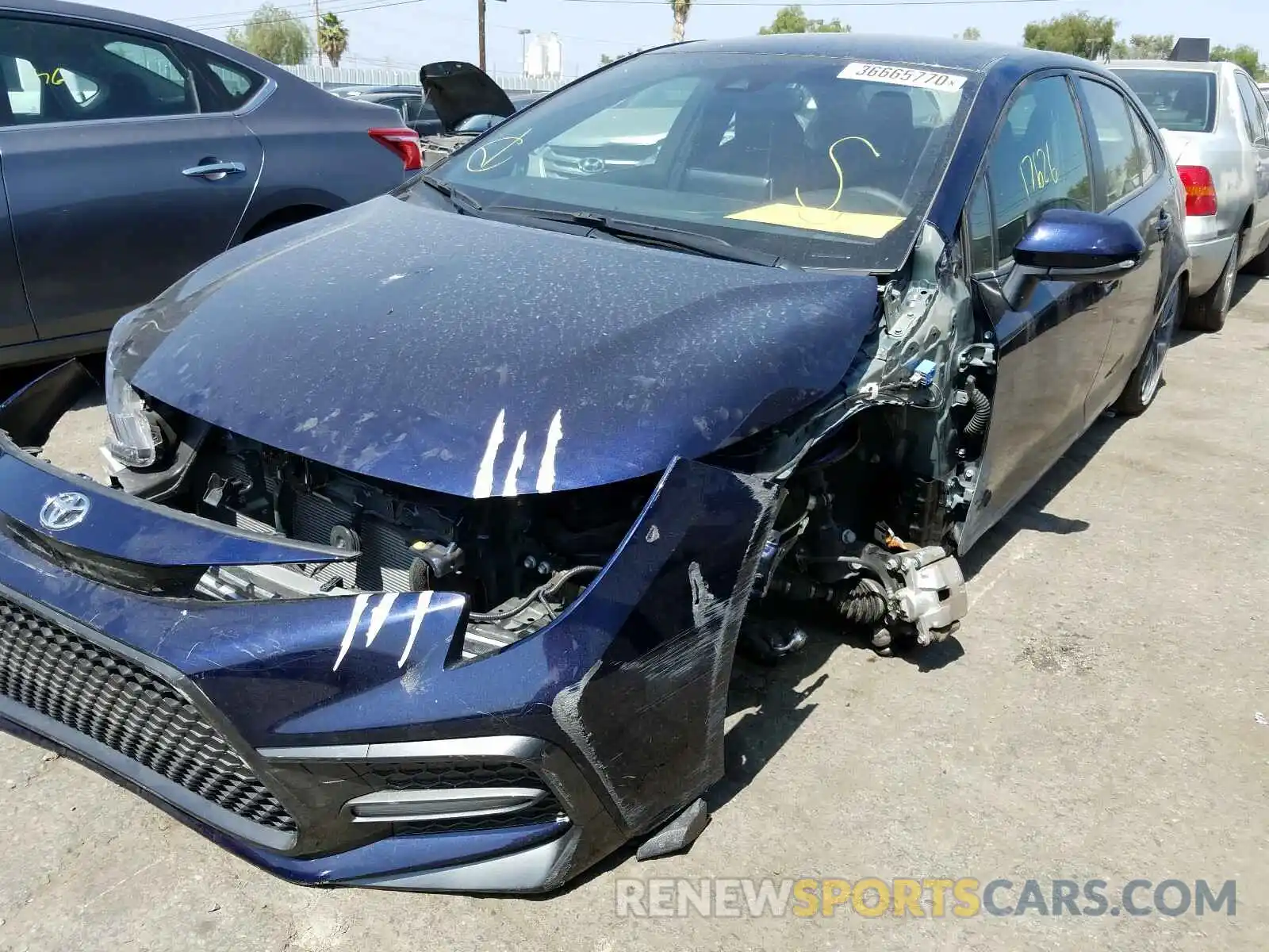 2 Photograph of a damaged car JTDS4RCE8LJ012730 TOYOTA COROLLA 2020