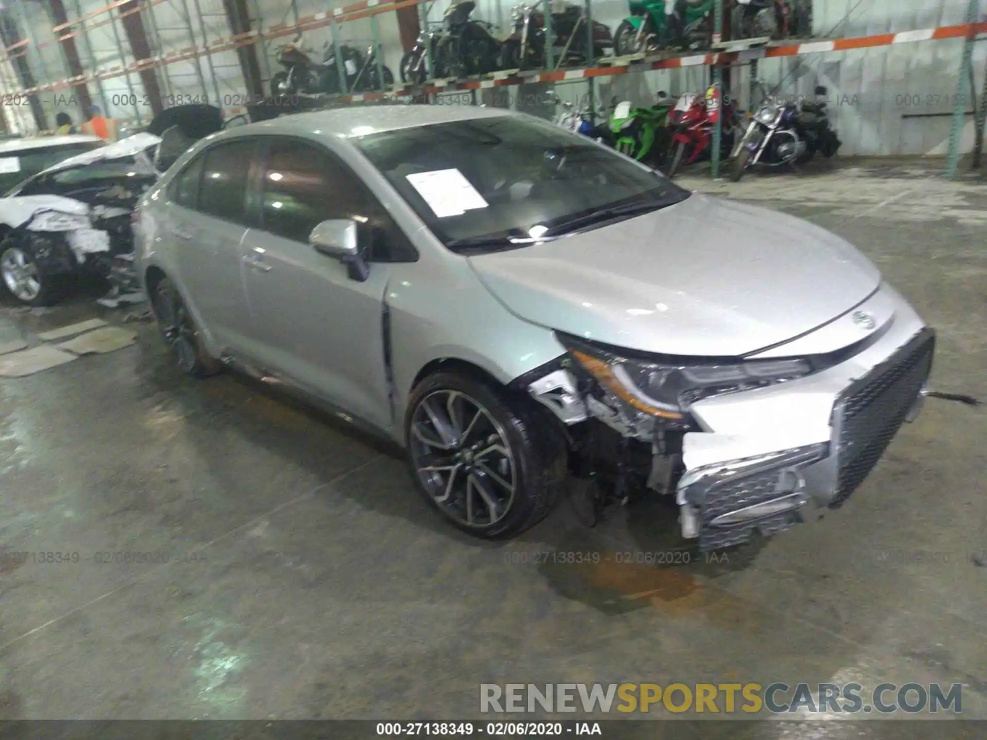 1 Photograph of a damaged car JTDS4RCE8LJ012761 TOYOTA COROLLA 2020