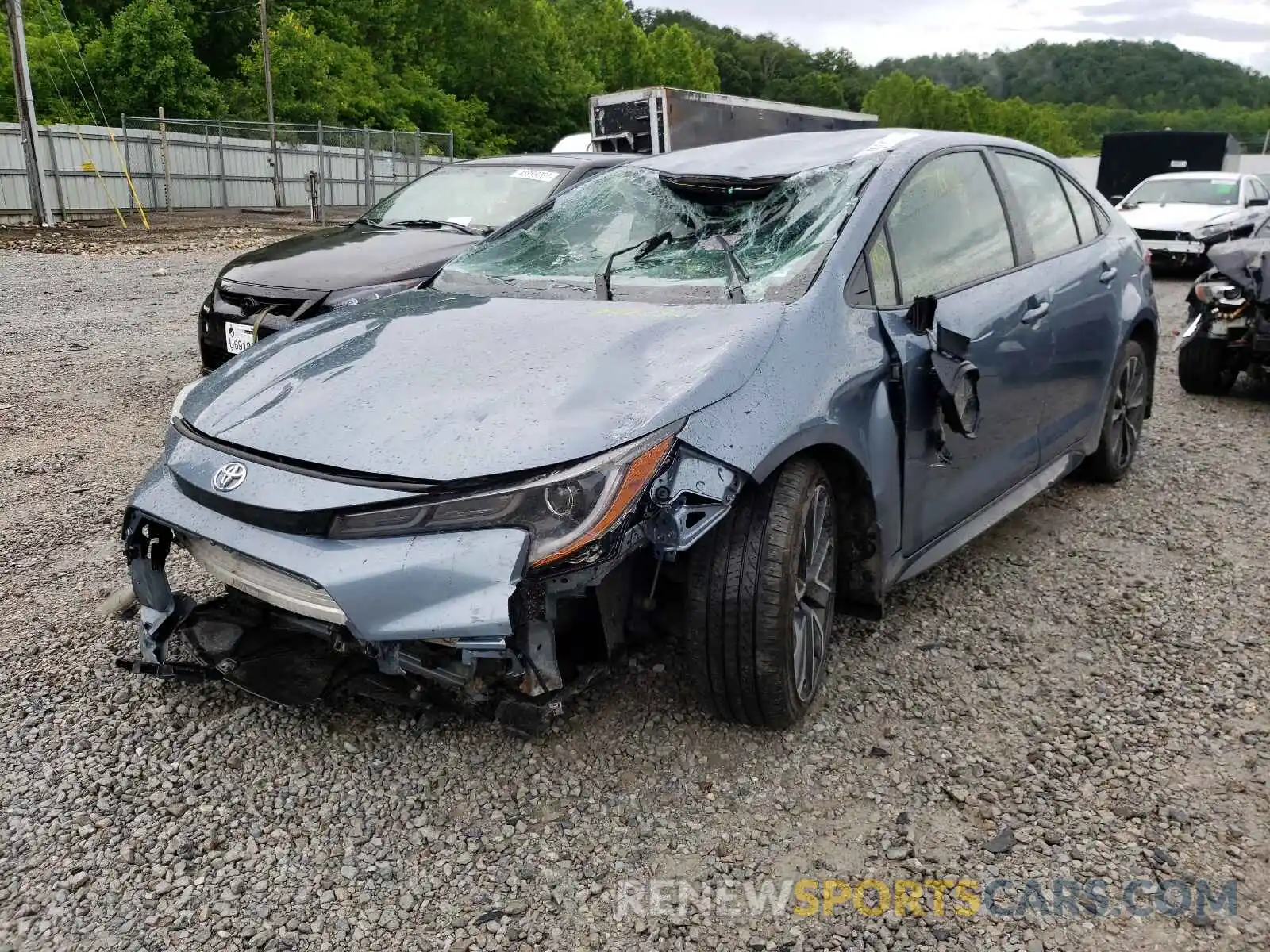 2 Photograph of a damaged car JTDS4RCE8LJ013893 TOYOTA COROLLA 2020