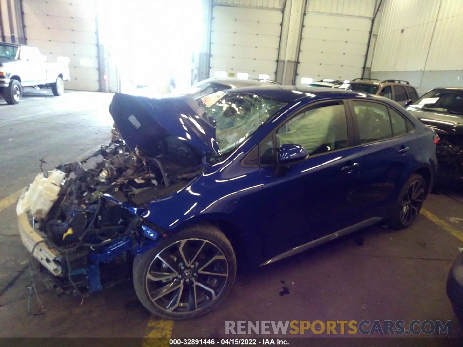 2 Photograph of a damaged car JTDS4RCE8LJ014025 TOYOTA COROLLA 2020