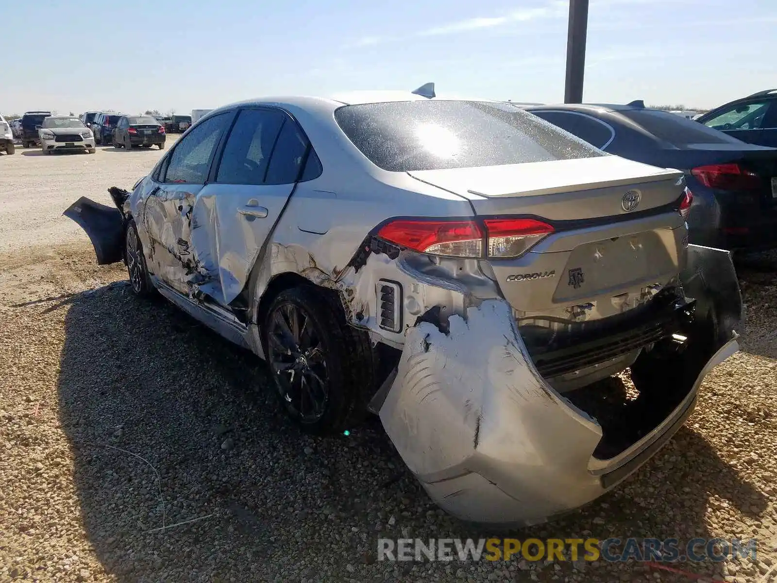 3 Photograph of a damaged car JTDS4RCE8LJ014915 TOYOTA COROLLA 2020