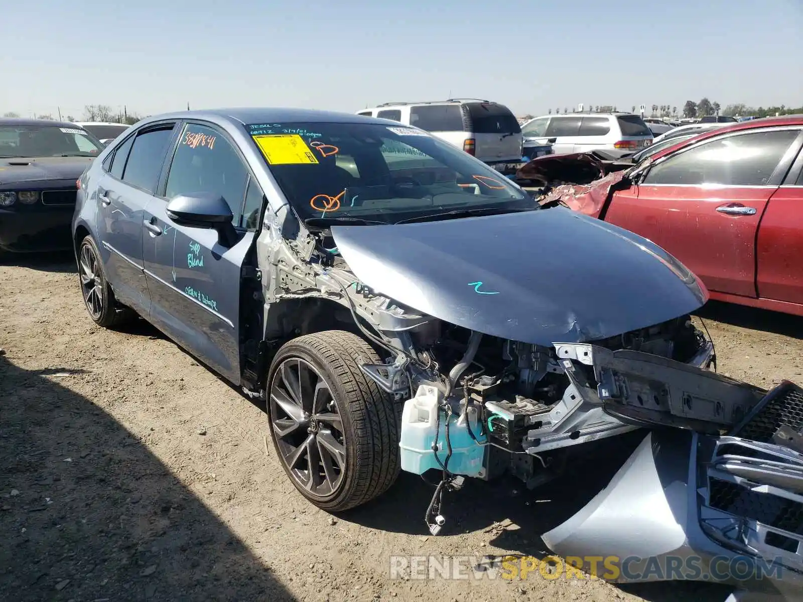 1 Фотография поврежденного автомобиля JTDS4RCE8LJ016521 TOYOTA COROLLA 2020