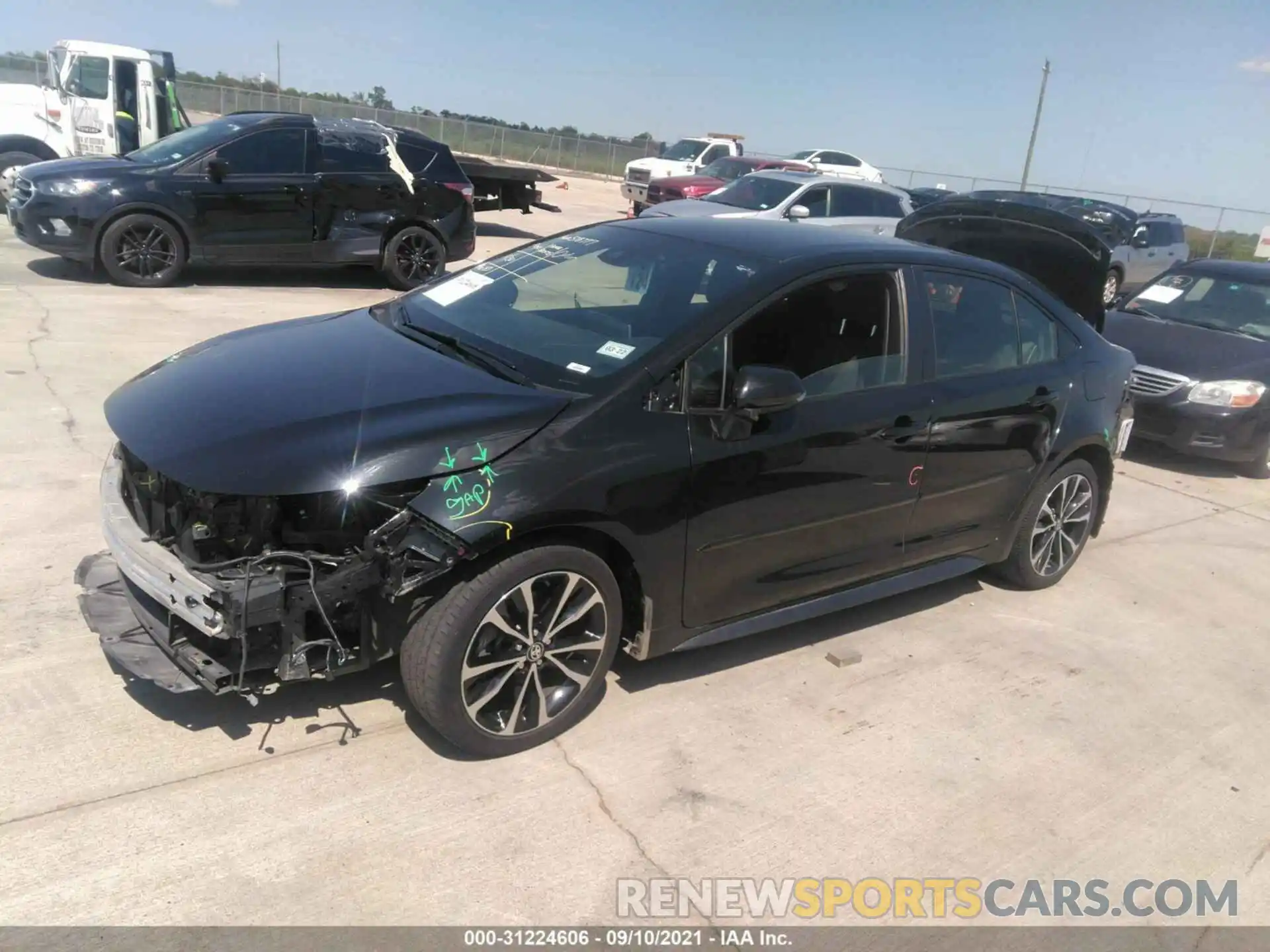 2 Photograph of a damaged car JTDS4RCE8LJ017796 TOYOTA COROLLA 2020