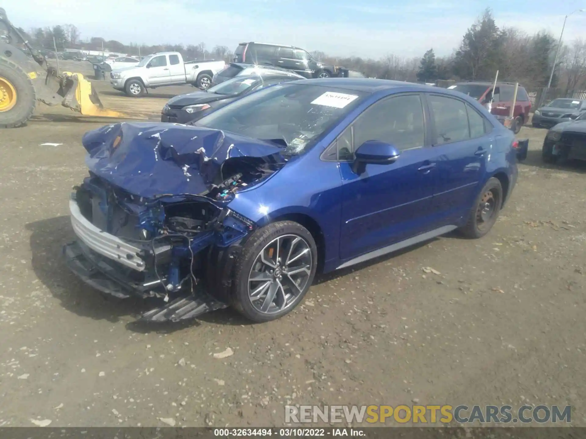 2 Photograph of a damaged car JTDS4RCE8LJ018818 TOYOTA COROLLA 2020